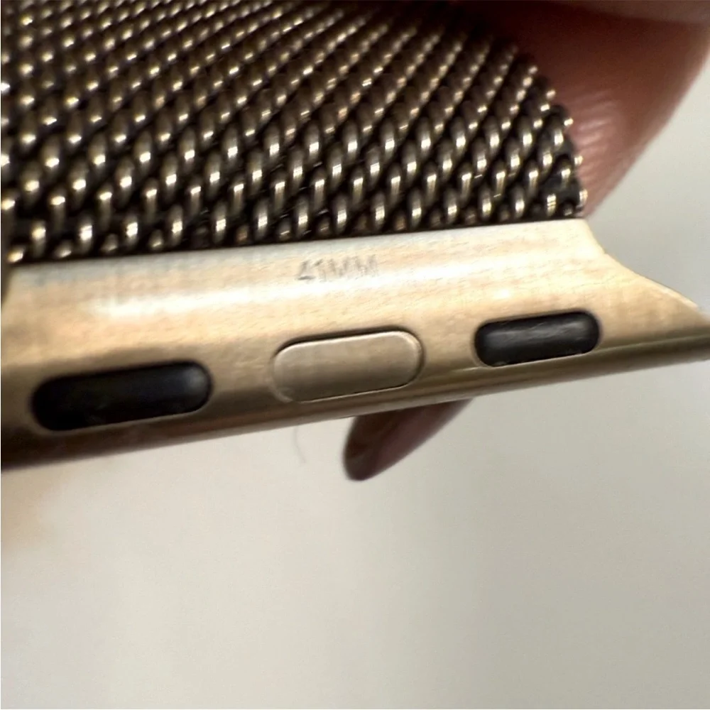 Gold Apple Watch Mesh loop Band